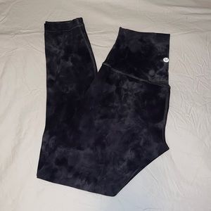 Lululemon Align High Rise- 25” Diamond Dye Pitch Grey Graphite